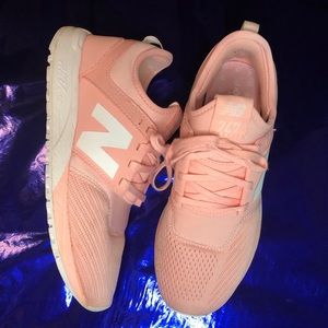 New Balance 247 Light Pink Tennis Shoe Sneaker